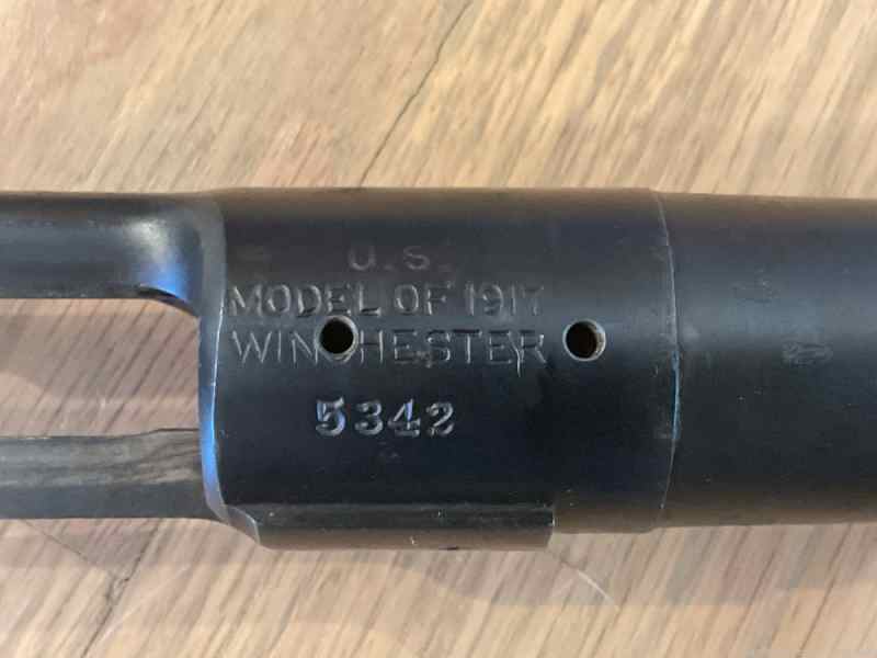 Sporterized Winchester M1917 Barreled Receiver