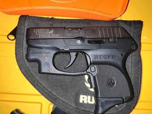 Ruger LCP Lonestar Coyote Protection with laser