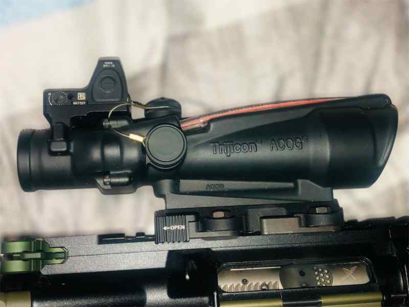 ACOG TA11 w type 2 RMR RM06 on a Larue mount