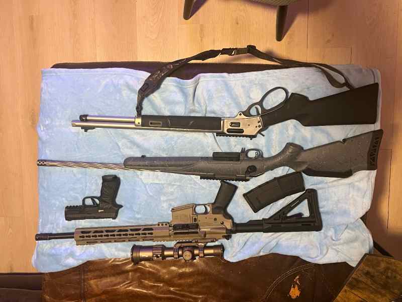 3 new rifles &amp; 1 9MM Sig P320