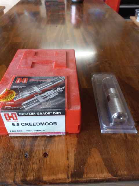 6.5 Creedmoor reloading dies and supplies