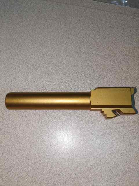 Gold Glock 19 barrel 