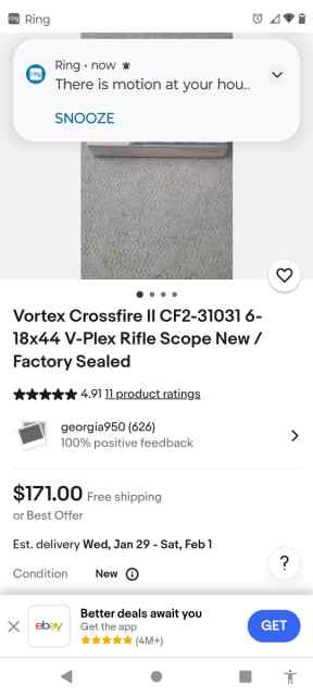 Want to buy vortex crossfire scope 6x18 or 4x16 