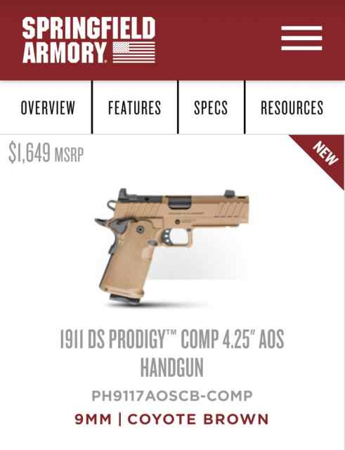 Prodigy 4.25 comp FDE
