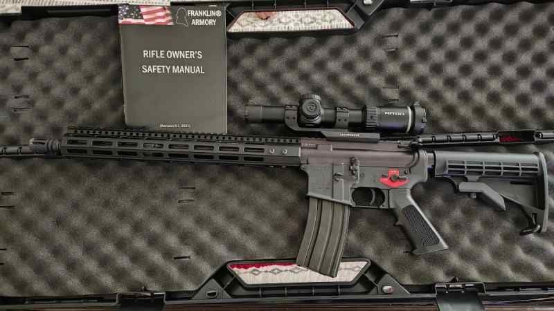 FRANKLIN ARMORY BFSIII AR15.556 RIFLE W/SCOPE