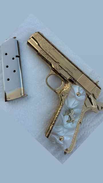 Custom Engraved Colt 1911 45acp