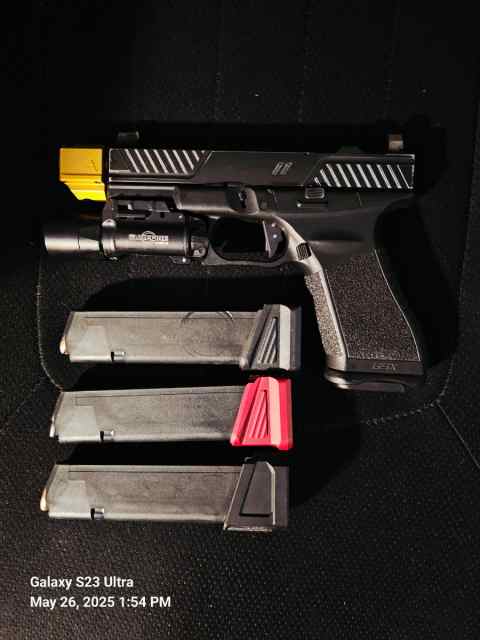 Glock 19 gsx grip frame ZEV upper slide and part W