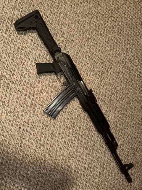 Zastava M90 5.56AK folder six mags adj gas block