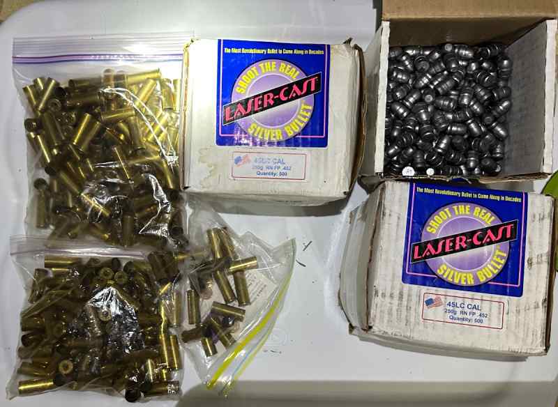45LC Lead bullets and shells