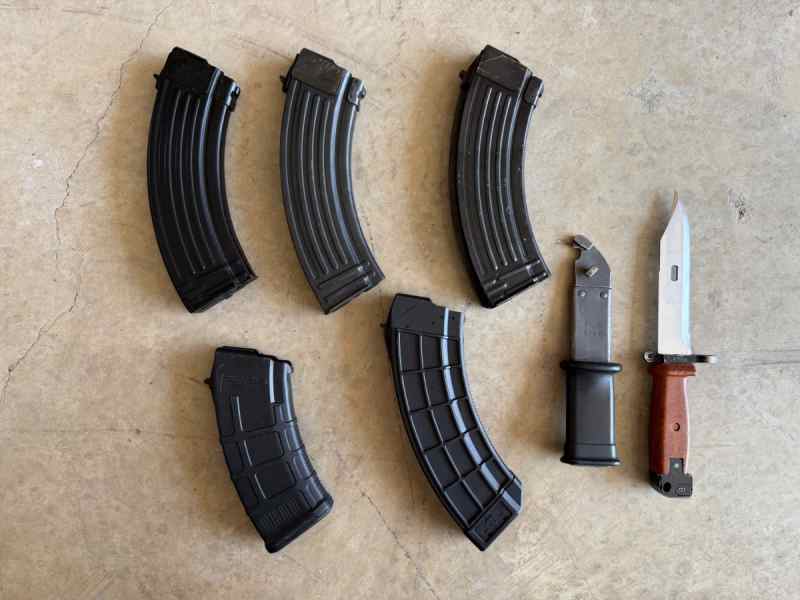 AK Mags and Bayonet