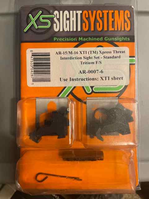 XS sight systems Tritium 45 degree AR15 sights