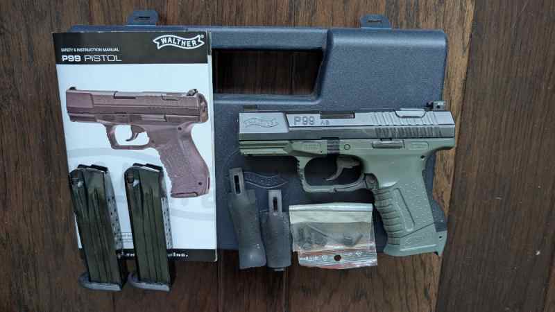 WALTHER P99 AS 9MM WITH TRITIUM NIGHT SIGHTS