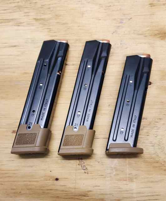 Sig Sauer M17 M18 P320 Mags 21&amp;17 9mm
