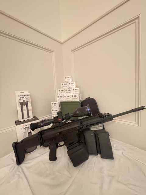 FN Herstal SCAR-17S + PULSAR + DRUM MAG