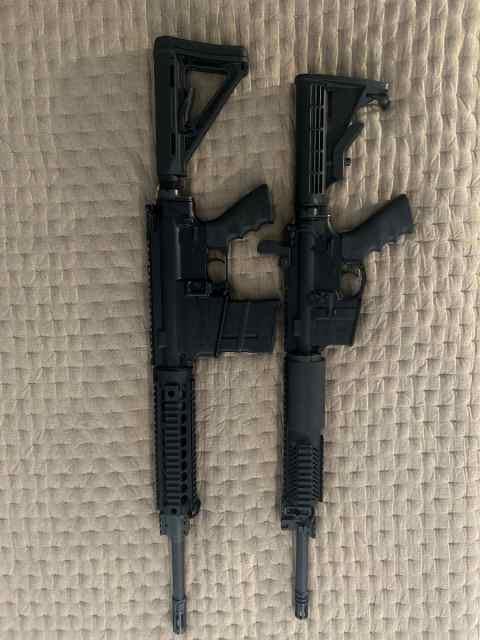 Several AR15s, AR10s, 357mags, bolt action rifles