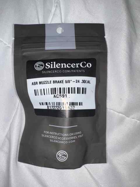 SilencerCo ASR Muzzle Brake 5/8”-24 .30 Cal 