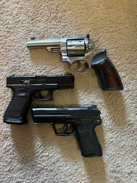 HK45C,GP100 22lr,BCM 14.5,