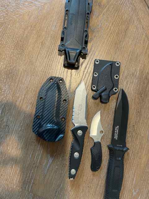 Microtech, spiderco and other fixed blades