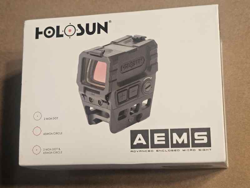 Holosun AEMS solar optic with 1/3 mount BRAND NEW