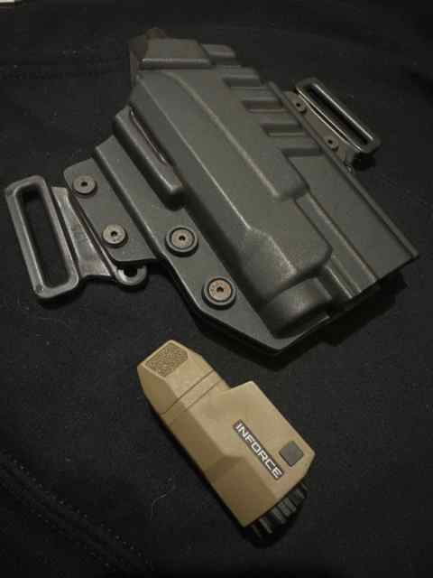 G19 Inforce FDE light, matching holster