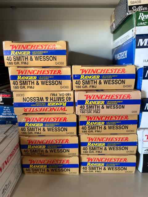 40 S&amp;W Winchester LEO ammo