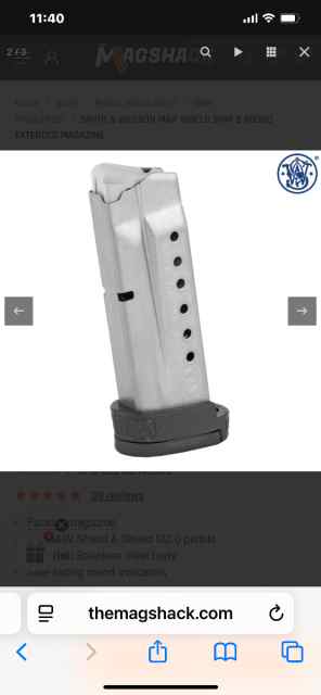 WTB:  Smith &amp; Wesson Mp9 Shield Magazine