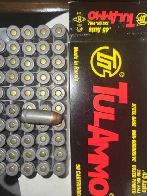 .45 acp 9mm Tula 
