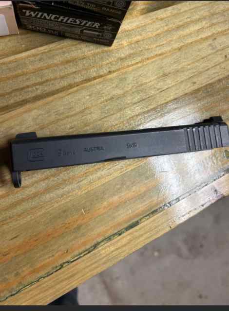 OEM Gen 4 Glock 19 slide w/trijicon night sights 