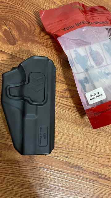 Glock 17 push button safety holster