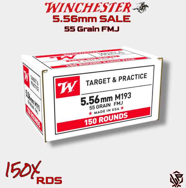 Winchester 5.56 NATO 55gr FMJ  Ammo - SALE