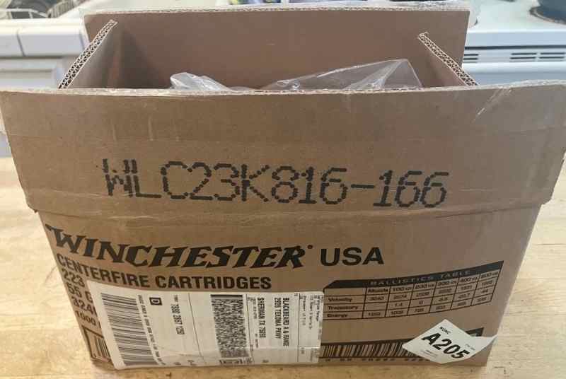 1000 Rds Winchester Lake City .223 Rem FMJ 55 gr