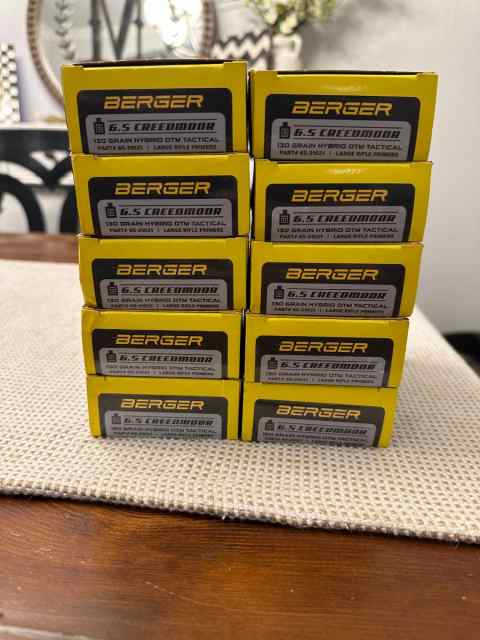 Berger 6.5 Creedmoor 130 Gr. Hybrid OTM Tactical