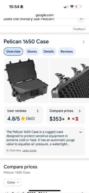Pelican cases and drag bag