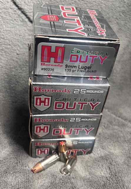 Hornady Critical Duty 9mm 135gr