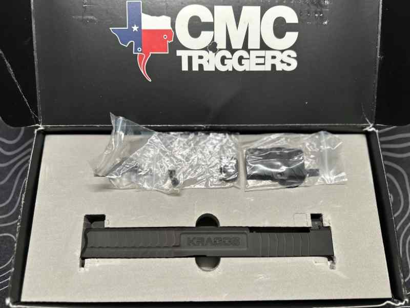 New CMC’s KRAGOS Gen3 G17 RMR cut BLK DLC Slide