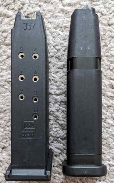 (2) Glock 32 (357SIG) 10RD Magazines/Gen 4