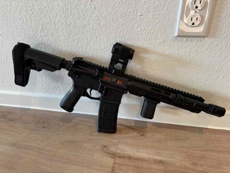 PSA 300BO 10.5 AR15 (with red dot + light)