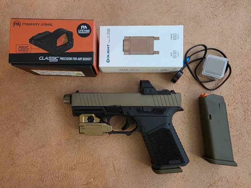 G19 Clone(SCT/Precision Defense) light &amp; green dot