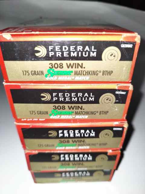 Federal Sierra Gold Matchking 308 175 grammunition