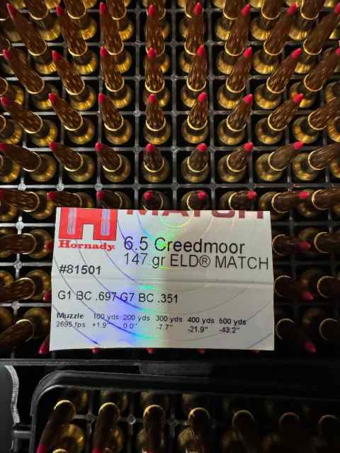 6.5 creedmor hornady match 