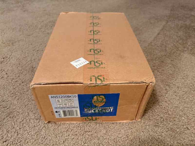 12 gauge Buckshot - 250 rounds - N. Sport Ammo