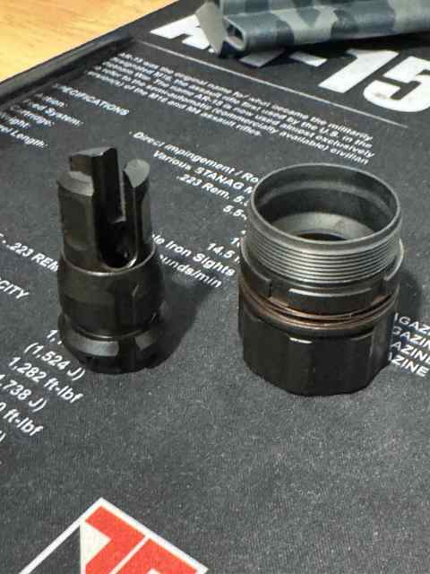 Keymo mount with 5/8x24 flash hider
