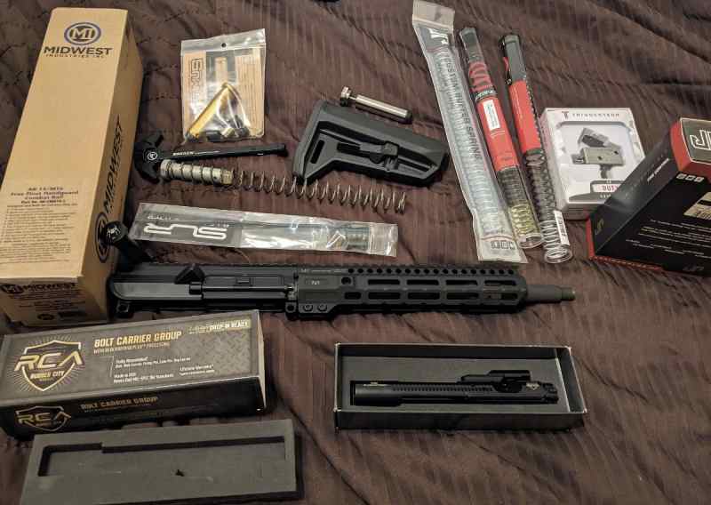 Ar15 parts -aero upper-sionics barrel-rca bcg-more