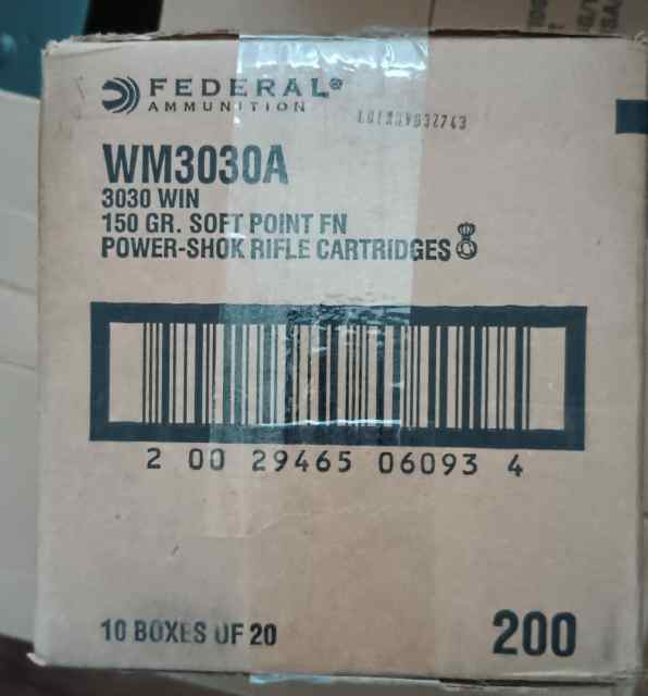 30-30 ammo. Federal, Winchester, Remington