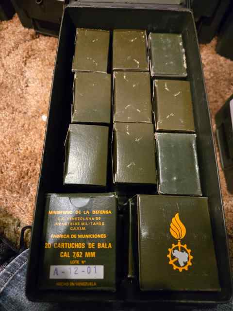 Different types of 7.62x51 and .308 ammo for sale