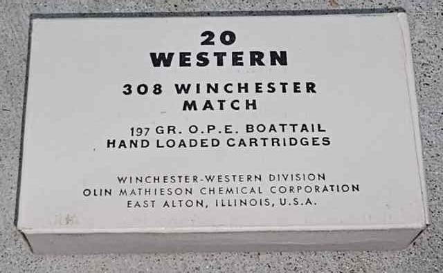  Western .308 winchester match-collector ammo