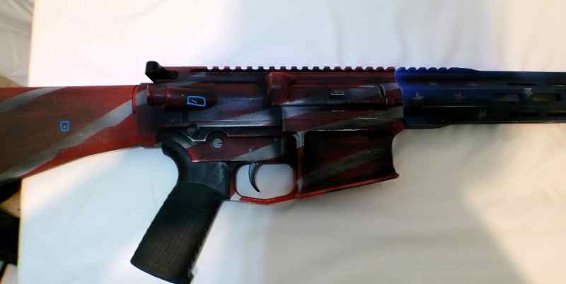 Custom American Flag Cerakote AR-10