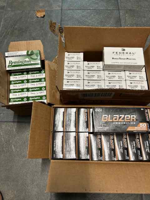 9mm Factory Ammo! 2500 rounds / $800 OBO