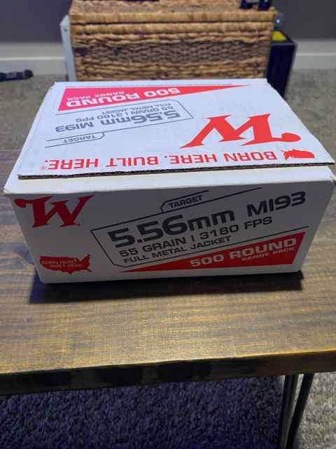 5.56 - 500 rounds of Winchester 5.56