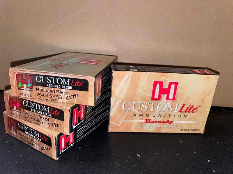 Hornady Custom Lite 30-06 SPRG 125gr 